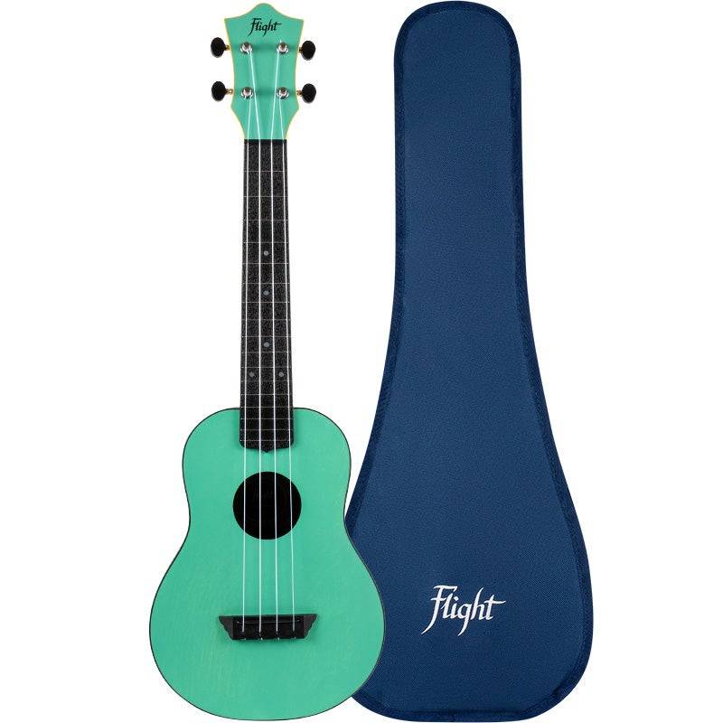 Flight Travel Series TUC Light Blue Concert Ukulele with Gig Bag von Flight