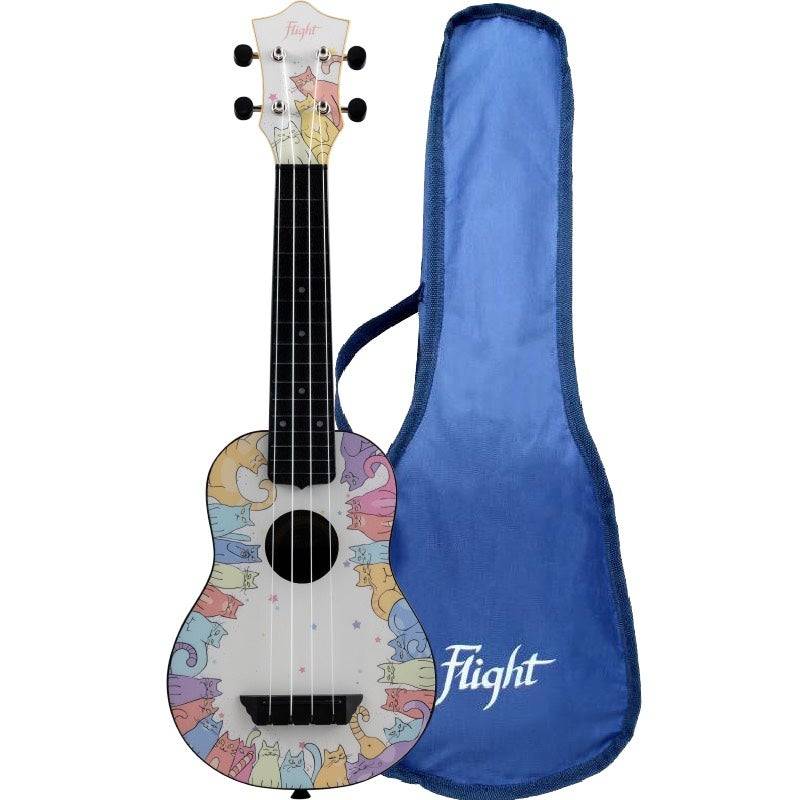 Flight Travel Series TUS40 Kitty Soprano Ukulele with Gig Bag von Flight
