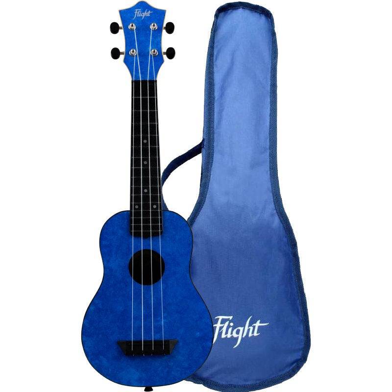 Flight Travel Series TUS65 Sapphire Soprano Ukulele with Gig Bag von Flight