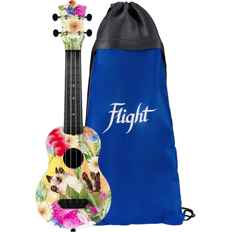 Flight Ultra Travel Series UTS-42 Summer Cat Soprano Ukulele with Bag von Flight