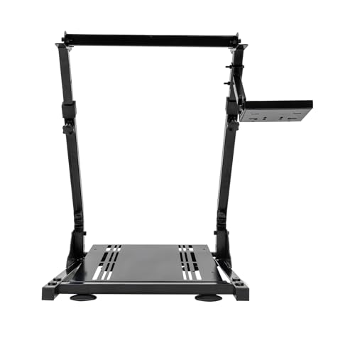 Fliuyr Rennradständer,Racing-Lenkradständer,3 Einstellungsstufen,faltbar Radhalter für Logitech G25/G27/G29/G920/G923,Fahr-Gaming-Simulator Racing Rig Ausgenommen Räder, Lenkräder von Fliuyr