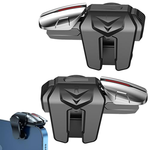 Mobile Gaming Controller mit 4 Triggern, Joystick L1R1 L2R2 Auslöser, Kompatibel mit iPhone, Android Smartphones für PUBG, COD, Fortnite - Hohe Empfindlichkeit und Schutz für Ihr Telefon Mobile Gaming Controller mit 4 Triggern, Joystick L1R1 L2R2 Auslöser, Kompatibel mit iPhone, Android Smartphones für PUBG, COD, Fortnite - Hohe Empfindlichkeit und Schutz für Ihr Telefon von Fllyvly