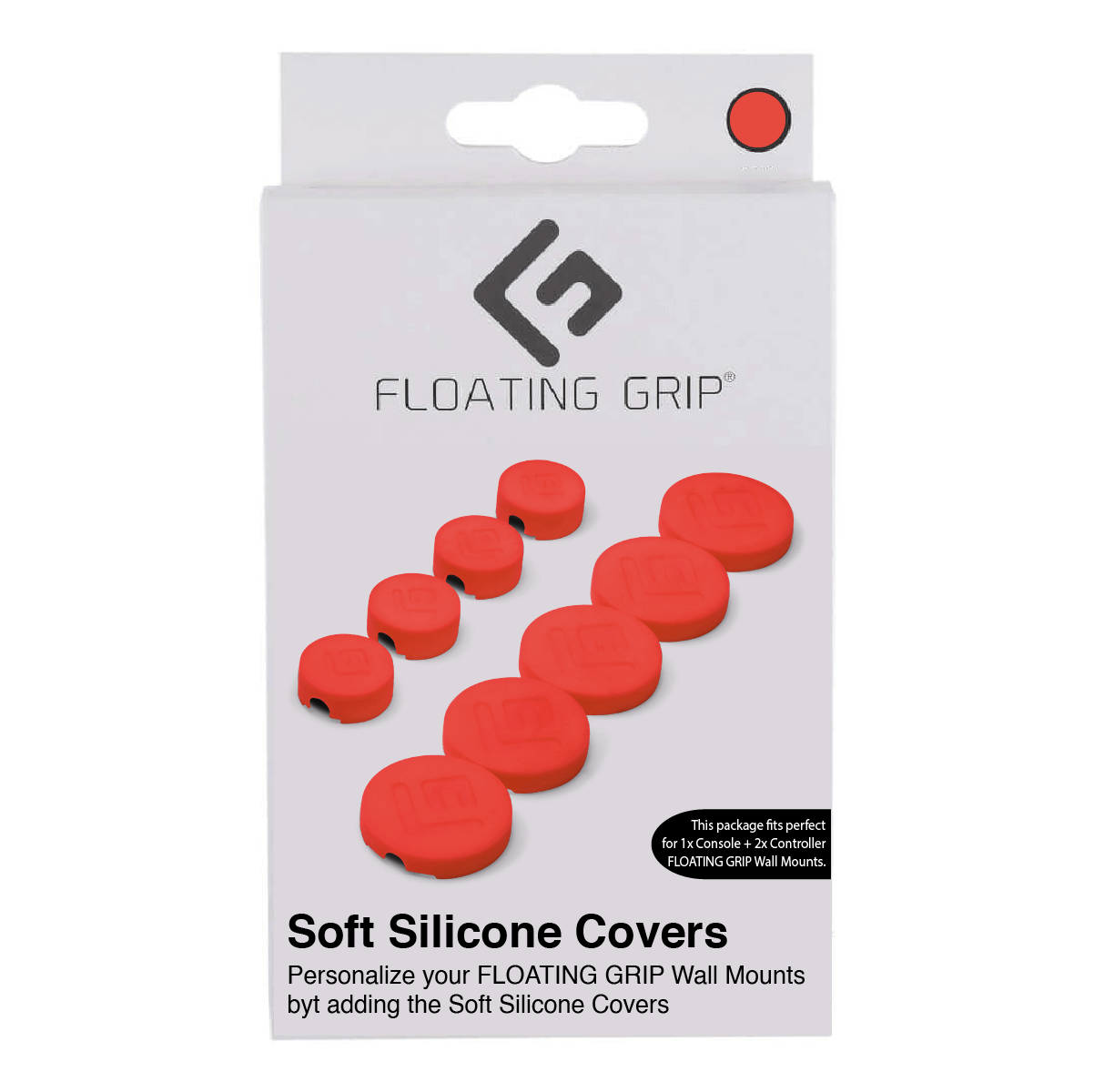 Floating Grip Wall Mount Covers (Red) von Floating Grip
