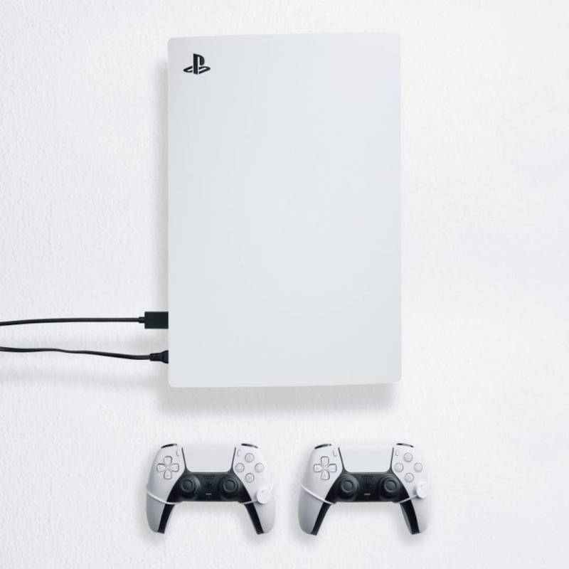 Floating Grip Wandhalterung PS5    2xController weiß von FloatingGrip
