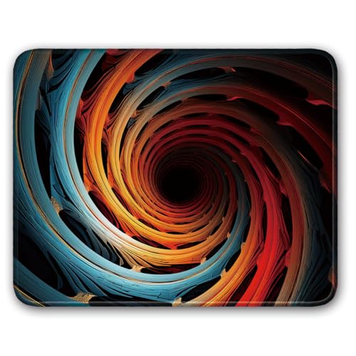 Flodirise Runde konzentrische Ringe Muster, Laptop-Mauspad, Gaming-Mauspad, kleines Mauspad, Laptop-Mauspad, 26 x 21 cm Flodirise Runde konzentrische Ringe Muster, Laptop-Mauspad, Gaming-Mauspad, kleines Mauspad, Laptop-Mauspad, 26 x 21 cm von Flodirise