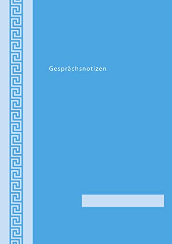 Gesprächsnotizen Protokollbuch | DIN A4 | 64 Seiten | blauer Umschlag abwischbar Leinenstruktur | Rückstichheftung von Flöttmann - F & L Schulorganisation