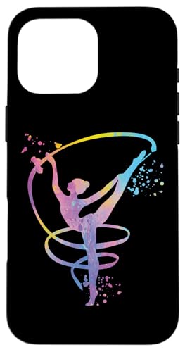 Turnerin mit Band Mädchen Kinder Rhythmische Gymnastik Hülle für iPhone 16 Pro Max Turnerin mit Band Mädchen Kinder Rhythmische Gymnastik Hülle für iPhone 16 Pro Max von Floor Gymnastics Team Equipment Gymnasts Coaches