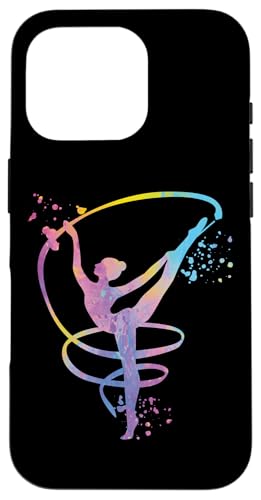 Turnerin mit Band Mädchen Kinder Rhythmische Gymnastik Hülle für iPhone 16 Pro von Floor Gymnastics Team Equipment Gymnasts Coaches
