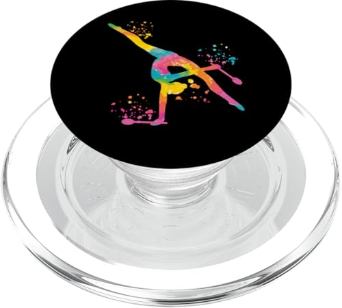 Turnerin mit Clubs Mädchen Kinder Rhythmische Gymnastik PopSockets PopGrip für MagSafe Turnerin mit Clubs Mädchen Kinder Rhythmische Gymnastik PopSockets PopGrip für MagSafe von Floor Gymnastics Team Equipment Gymnasts Coaches