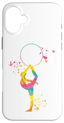 Turnerin mit Reifen Mädchen Kinder Rhythmische Gymnastik Hülle für iPhone 16 Plus Turnerin mit Reifen Mädchen Kinder Rhythmische Gymnastik Hülle für iPhone 16 Plus von Floor Gymnastics Team Equipment Gymnasts Coaches