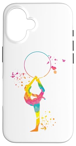 Turnerin mit Reifen Mädchen Kinder Rhythmische Gymnastik Hülle für iPhone 16 von Floor Gymnastics Team Equipment Gymnasts Coaches