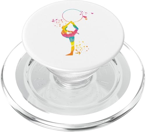 Turnerin mit Reifen Mädchen Kinder Rhythmische Gymnastik PopSockets PopGrip für MagSafe Turnerin mit Reifen Mädchen Kinder Rhythmische Gymnastik PopSockets PopGrip für MagSafe von Floor Gymnastics Team Equipment Gymnasts Coaches