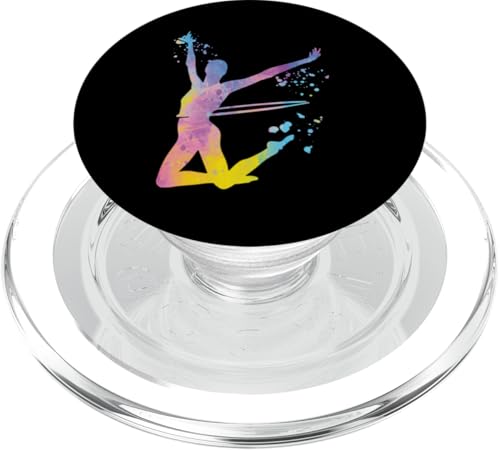 Turnerin mit Reifen Mädchen Kinder Rhythmische Gymnastik PopSockets PopGrip für MagSafe Turnerin mit Reifen Mädchen Kinder Rhythmische Gymnastik PopSockets PopGrip für MagSafe von Floor Gymnastics Team Equipment Gymnasts Coaches
