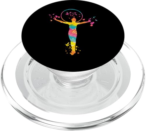 Turnerin mit Reifen Mädchen Kinder Rhythmische Gymnastik PopSockets PopGrip für MagSafe Turnerin mit Reifen Mädchen Kinder Rhythmische Gymnastik PopSockets PopGrip für MagSafe von Floor Gymnastics Team Equipment Gymnasts Coaches