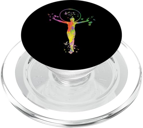 Turnerin mit Reifen Mädchen Kinder Rhythmische Gymnastik PopSockets PopGrip für MagSafe Turnerin mit Reifen Mädchen Kinder Rhythmische Gymnastik PopSockets PopGrip für MagSafe von Floor Gymnastics Team Equipment Gymnasts Coaches