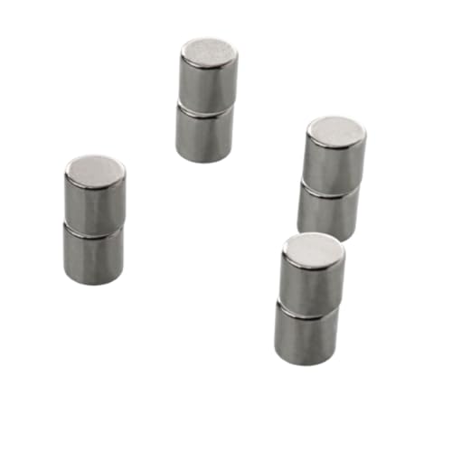 Floordirekt Magnete stark 8 Stück Neodym Magnet extra stark für Magnettafel, Whiteboard, Glasboard, Mini Kühlschrankmagnete starker Halt Ø 8 x 10mm Höhe Zylinder, Silber Floordirekt Magnete stark 8 Stück Neodym Magnet extra stark für Magnettafel, Whiteboard, Glasboard, Mini Kühlschrankmagnete starker Halt Ø 8 x 10mm Höhe Zylinder, Silber von Floordirekt