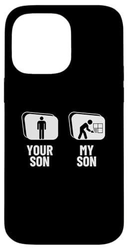 Lustiger Fliesenleger mit Aufschrift "Your Son My Son Dad Father Mom Mother Hülle für iPhone 14 Pro Max Lustiger Fliesenleger mit Aufschrift "Your Son My Son Dad Father Mom Mother Hülle für iPhone 14 Pro Max von Flooring Installer And Tile Worker Apparel