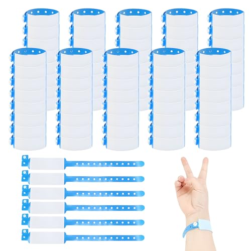 FloraMolly Einlassbänder, 200Pcs Einweg Id Handgelenk Band Erwachsene Wasserdichte PVC Teens Sicherheit ID Armband für Festival Party Krankenhaus Konzert -Blau FloraMolly Einlassbänder, 200Pcs Einweg Id Handgelenk Band Erwachsene Wasserdichte PVC Teens Sicherheit ID Armband für Festival Party Krankenhaus Konzert -Blau von FloraMolly