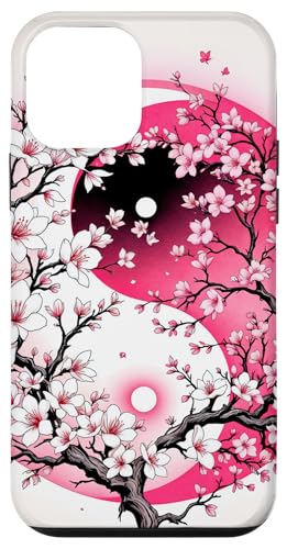 Yin Yang Kirschblüte Sakura Rose Floral Pink Yin und Yang Hülle für iPhone 12 mini von Floral Botanical Cherry Blossom Sakura Yin Yang