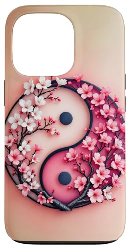 Yin Yang Kirschblüte Sakura Rose Floral Pink Yin und Yang Hülle für iPhone 13 Pro von Floral Botanical Cherry Blossom Sakura Yin Yang