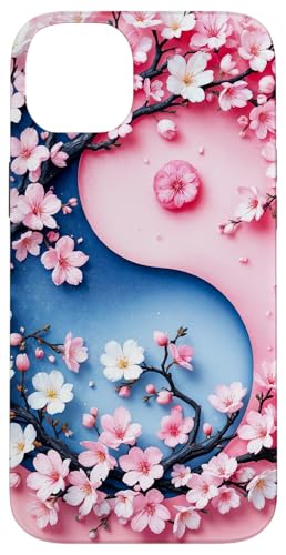 Yin Yang Kirschblüte Sakura Rose Floral Pink Yin und Yang Hülle für iPhone 14 Plus von Floral Botanical Cherry Blossom Sakura Yin Yang