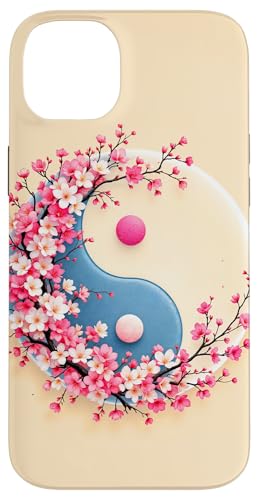 Yin Yang Kirschblüte Sakura Rose Floral Pink Yin und Yang Hülle für iPhone 14 Plus von Floral Botanical Cherry Blossom Sakura Yin Yang