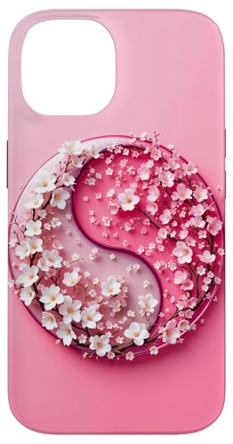 Yin Yang Kirschblüte Sakura Rose Floral Pink Yin und Yang Hülle für iPhone 14 von Floral Botanical Cherry Blossom Sakura Yin Yang