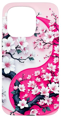 Yin Yang Kirschblüte Sakura Rose Floral Pink Yin und Yang Hülle für iPhone 15 Pro Yin Yang Kirschblüte Sakura Rose Floral Pink Yin und Yang Hülle für iPhone 15 Pro von Floral Botanical Cherry Blossom Sakura Yin Yang