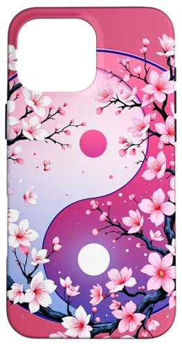 Yin Yang Kirschblüte Sakura Rose Floral Pink Yin und Yang Hülle für iPhone 16 Pro Max Yin Yang Kirschblüte Sakura Rose Floral Pink Yin und Yang Hülle für iPhone 16 Pro Max von Floral Botanical Cherry Blossom Sakura Yin Yang