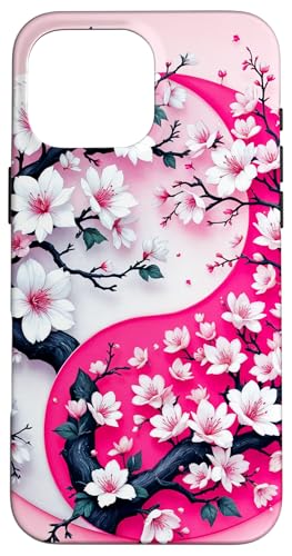 Yin Yang Kirschblüte Sakura Rose Floral Pink Yin und Yang Hülle für iPhone 16 Pro Max Yin Yang Kirschblüte Sakura Rose Floral Pink Yin und Yang Hülle für iPhone 16 Pro Max von Floral Botanical Cherry Blossom Sakura Yin Yang