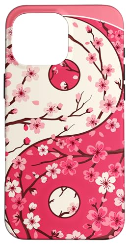 Yin Yang Kirschblüte Sakura Rose Floral Pink Yin und Yang Hülle für iPhone 16 Pro Max Yin Yang Kirschblüte Sakura Rose Floral Pink Yin und Yang Hülle für iPhone 16 Pro Max von Floral Botanical Cherry Blossom Sakura Yin Yang