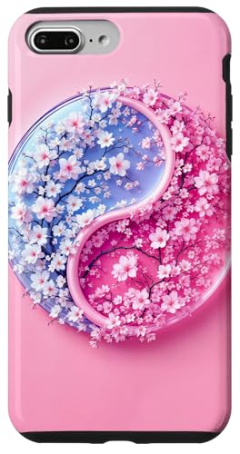 Yin Yang Kirschblüte Sakura Rose Floral Pink Yin und Yang Hülle für iPhone 7 Plus/8 Plus Yin Yang Kirschblüte Sakura Rose Floral Pink Yin und Yang Hülle für iPhone 7 Plus/8 Plus von Floral Botanical Cherry Blossom Sakura Yin Yang