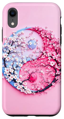 Yin Yang Kirschblüte Sakura Rose Floral Pink Yin und Yang Hülle für iPhone XR Yin Yang Kirschblüte Sakura Rose Floral Pink Yin und Yang Hülle für iPhone XR von Floral Botanical Cherry Blossom Sakura Yin Yang