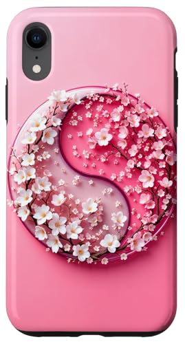 Yin Yang Kirschblüte Sakura Rose Floral Pink Yin und Yang Hülle für iPhone XR Yin Yang Kirschblüte Sakura Rose Floral Pink Yin und Yang Hülle für iPhone XR von Floral Botanical Cherry Blossom Sakura Yin Yang