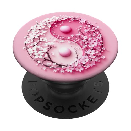 Yin Yang Kirschblüte Sakura Rose Floral Pink Yin und Yang PopSockets Klebender PopGrip Yin Yang Kirschblüte Sakura Rose Floral Pink Yin und Yang PopSockets Klebender PopGrip von Floral Botanical Cherry Blossom Sakura Yin Yang