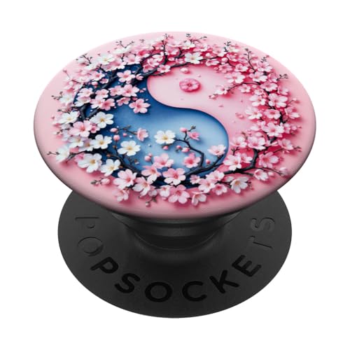 Yin Yang Kirschblüte Sakura Rose Floral Pink Yin und Yang PopSockets Klebender PopGrip Yin Yang Kirschblüte Sakura Rose Floral Pink Yin und Yang PopSockets Klebender PopGrip von Floral Botanical Cherry Blossom Sakura Yin Yang