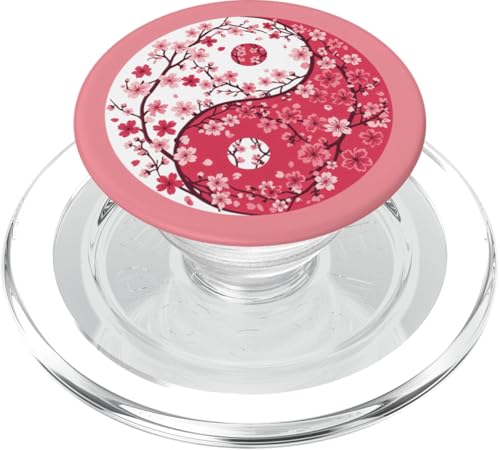 Yin Yang Kirschblüte Sakura Rose Floral Pink Yin und Yang PopSockets PopGrip für MagSafe von Floral Botanical Cherry Blossom Sakura Yin Yang