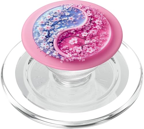 Yin Yang Kirschblüte Sakura Rose Floral Pink Yin und Yang PopSockets PopGrip für MagSafe Yin Yang Kirschblüte Sakura Rose Floral Pink Yin und Yang PopSockets PopGrip für MagSafe von Floral Botanical Cherry Blossom Sakura Yin Yang