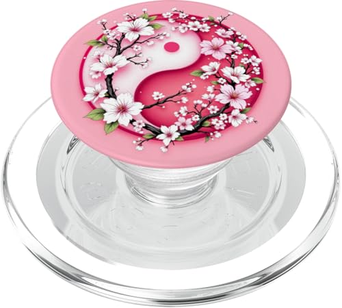 Yin Yang Kirschblüte Sakura Rose Floral Pink Yin und Yang PopSockets PopGrip für MagSafe Yin Yang Kirschblüte Sakura Rose Floral Pink Yin und Yang PopSockets PopGrip für MagSafe von Floral Botanical Cherry Blossom Sakura Yin Yang