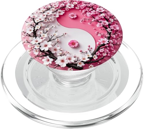 Yin Yang Kirschblüte Sakura Rose Floral Pink Yin und Yang PopSockets PopGrip für MagSafe Yin Yang Kirschblüte Sakura Rose Floral Pink Yin und Yang PopSockets PopGrip für MagSafe von Floral Botanical Cherry Blossom Sakura Yin Yang