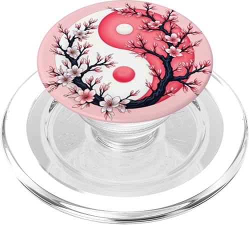 Yin Yang Kirschblüte Sakura Rose Floral Pink Yin und Yang PopSockets PopGrip für MagSafe Yin Yang Kirschblüte Sakura Rose Floral Pink Yin und Yang PopSockets PopGrip für MagSafe von Floral Botanical Cherry Blossom Sakura Yin Yang