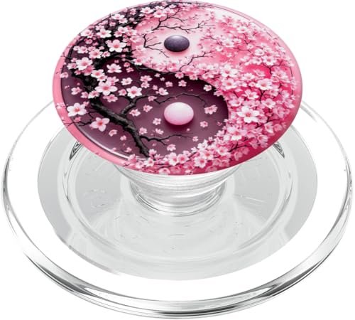 Yin Yang Kirschblüte Sakura Rose Floral Pink Yin und Yang PopSockets PopGrip für MagSafe Yin Yang Kirschblüte Sakura Rose Floral Pink Yin und Yang PopSockets PopGrip für MagSafe von Floral Botanical Cherry Blossom Sakura Yin Yang