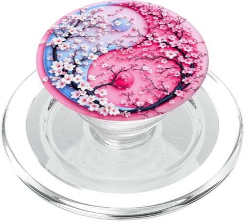 Yin Yang Kirschblüte Sakura Rose Floral Pink Yin und Yang PopSockets PopGrip für MagSafe Yin Yang Kirschblüte Sakura Rose Floral Pink Yin und Yang PopSockets PopGrip für MagSafe von Floral Botanical Cherry Blossom Sakura Yin Yang