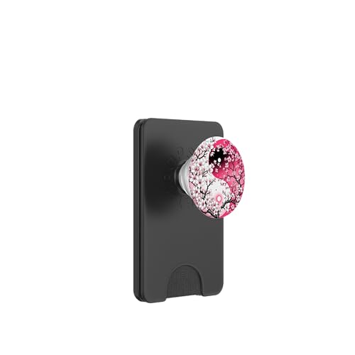 Yin Yang Kirschblüte Sakura Rose Floral Pink Yin und Yang PopSockets PopWallet für MagSafe Yin Yang Kirschblüte Sakura Rose Floral Pink Yin und Yang PopSockets PopWallet für MagSafe von Floral Botanical Cherry Blossom Sakura Yin Yang