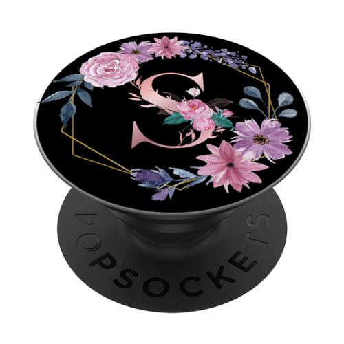 Frauen Floral Großbuchstabe S Girly Personalisiert Initial Buchstabe PopSockets Klebender PopGrip Frauen Floral Großbuchstabe S Girly Personalisiert Initial Buchstabe PopSockets Klebender PopGrip von Floral Capital Letter Alphabet Monogram Gift Idea