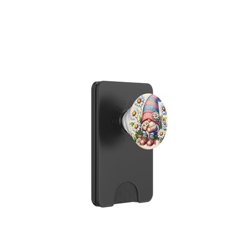 Cute Daisy Flower Accessories For Spring Floral Garden Gnome PopSockets PopWallet für MagSafe von Floral Daisy Flower Gifts With Funny Spring Gnomes