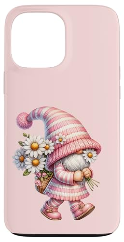 Pink Gnome For Women And Girls With Daisy Flower Cute Spring Hülle für iPhone 13 Pro Max von Floral Daisy Flower Gifts With Funny Spring Gnomes