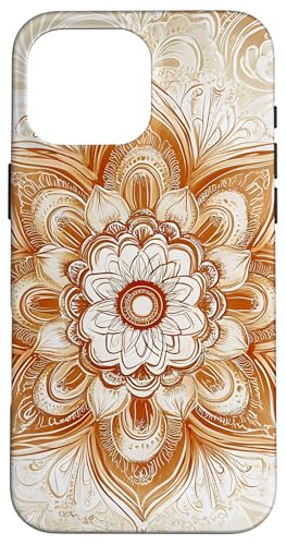 Floral Nature Mandala Elegant Entspannung Hülle für iPhone 16 Pro Max von Floral Designs by Dennex