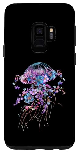 Hülle für Galaxy S9 Quallen Blumen Vintage Floral Scuba Diving Surf von Floral Jellyfish - Ocean Apparel Co.