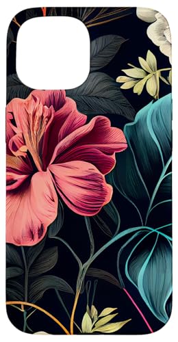 Hülle für iPhone 15 Blumenmuster, botanisches Muster von Floral Merch
